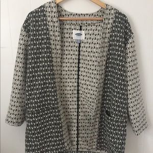 Jacquard Black & White Jacket